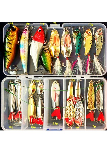 Kit Balıkçılık Yemleri Seti Sert Yapay Wobblers Metal Jig Kaşıkları Yumuşak Yem Balıkçılık Silikon Yem Balıkçılık Takımı Aksesuarları Pesca (Yurt Dışından)