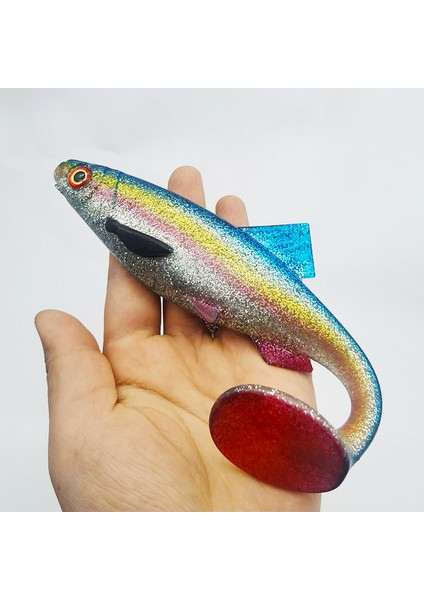 Adet Balıkçılık Yemi Büyük Boy Yumuşak Yem Yemleri 20CM/7.87IN/59.5G Swimbait Yapay Balıkçılık Ekipmanı (Yurt Dışından)