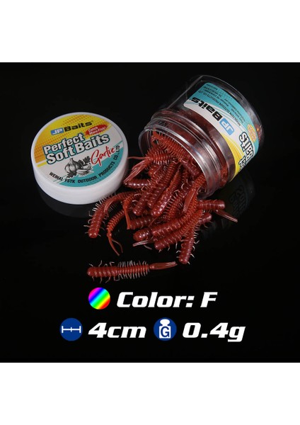 Silikon Solucan Yumuşak Balıkçılık Yemi 4cm 0.4g Yapay Kauçuk Solucan Yemleri Esnek Yemler Pesca Jig Alabalık Jig Yumuşak Yem (Yurt Dışından)