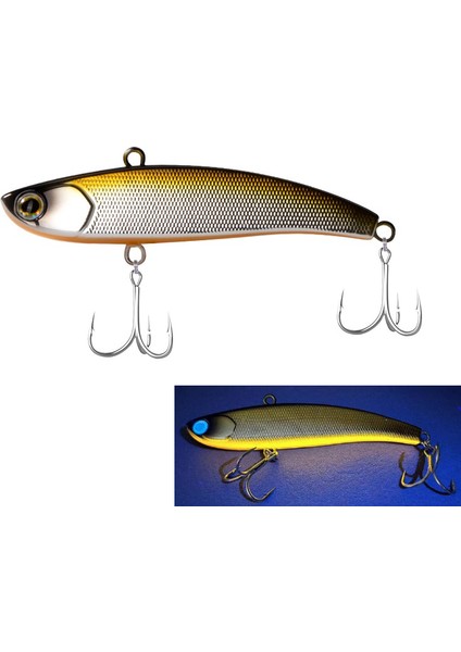 Teknik Vıb Buz Balıkçılığı Yemleri 80MM 16G Dudaksız Krank Yemleri Rattlin Yem Batıran Yapay Wobbler B Pike Kış Ima Koume Yemi (Yurt Dışından)