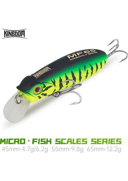 Kingdom Fishing Lure Batabilen Yüzen Minnow 45MM 55MM 65MM Wobblers Yapay Sert Yemler Uzun Atışlı Balıkçılık Takımı Yemleri (Yurt Dışından) fiyatları