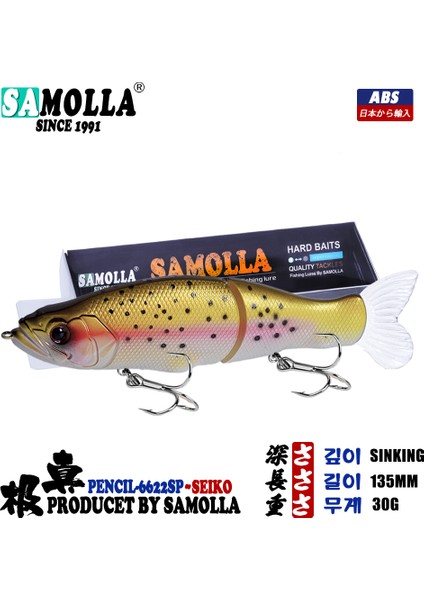 Yavaş Batma Swimbaits Balıkçılık Yemleri 30G Whopper Titreşim Yumuşak Kuyruk Veya Pike ve B Sert Yemler Isca Yapay Aksesuarlar (Yurt Dışından)