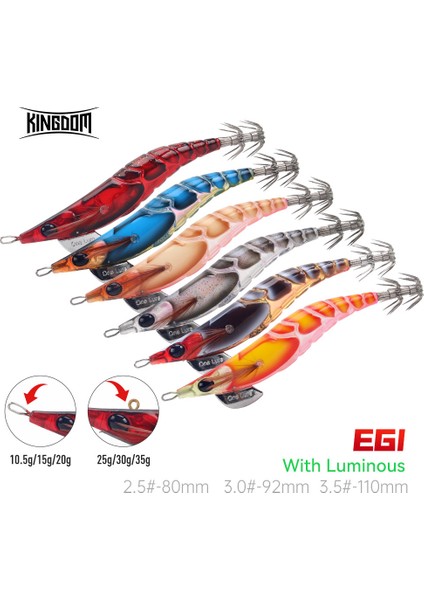 Kingdom Kalamar Yemi 2.5# 3.0# 3.5# Yapay Jigging Yemleri Yavaş Batar Güçlü Kancalar Deniz Balıkçılığı Ahtapot Kalamar Aydınlık Egı (Yurt Dışından) fiyatları