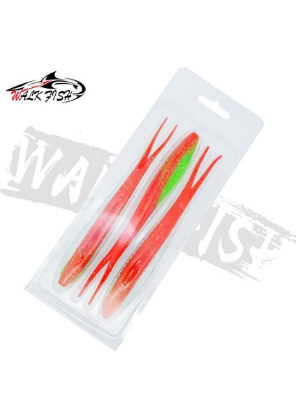 Walk Fısh 3 Adet Drop Shotting Yumuşak Yem Balıkçılık Yemi 170MM 15.5g V Şeklinde Bölünmüş Kuyruk Yüzme Yemi Solucan Tatlı Su Balıkçılık Takımı Yemi (Yurt Dışından)