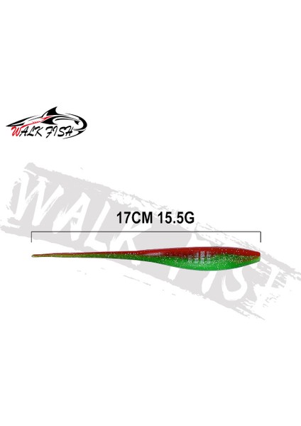 Walk Fısh 3 Adet Drop Shotting Yumuşak Yem Balıkçılık Yemi 170MM 15.5g V Şeklinde Bölünmüş Kuyruk Yüzme Yemi Solucan Tatlı Su Balıkçılık Takımı Yemi (Yurt Dışından) fırsatları