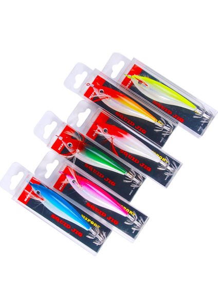 Sea.yolo 10CM10G Aydınlık Balıkçılık Yemi Ahşap Karides Yemi Yapay Kalamar Kancası Ahtapot Mürekkep Balığı Deniz Balıkçılığı Için Sert Yemler (Yurt Dışından)