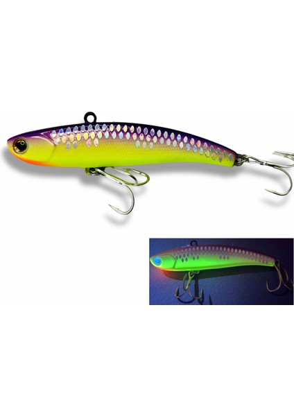 Teknik Vıb Buz Balıkçılığı Yemleri 80MM 16G Dudaksız Krank Yemleri Rattlin Yem Batıran Yapay Wobbler B Pike Kış Ima Koume Yemi (Yurt Dışından)