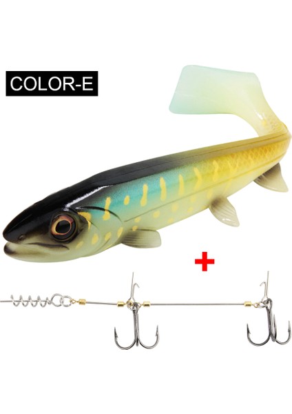 Spinpoler Big Fish Yumuşak Balıkçılık Yemi Stinger Rig Kanca Seti 14CM/18CM Jigging Trolling Tuzlu Su Deniz Balıkçılığı Takımı Pesca (Yurt Dışından)