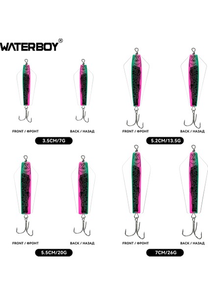 Su Çocuğu Devil Fishing Bait Tuzlu Su 3,5 cm 5,2 cm 5,5 cm 7 cm Canberra Killer Tasmanian Spinner Somon Pike Walleye B Yemi (Yurt Dışından)