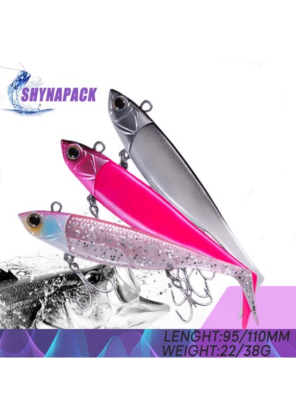 Minnow Jig Head 22G/38G Balıkçılık Yemi Yumuşak Turna Yemi 11 Renk B Balıkçılık Shad Yumuşak Yem Tekne Kodu Seab Yem Zand Için (Yurt Dışından)