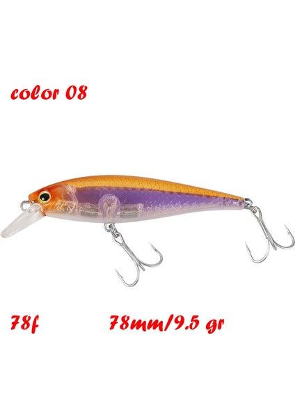 Blegend Balıkçılık Yapay Yem Askılı Minnow Sığ Wobbler Jerkbait Shad B Pike Yemi 128 Sp 78 F 65 Sp (Yurt Dışından)