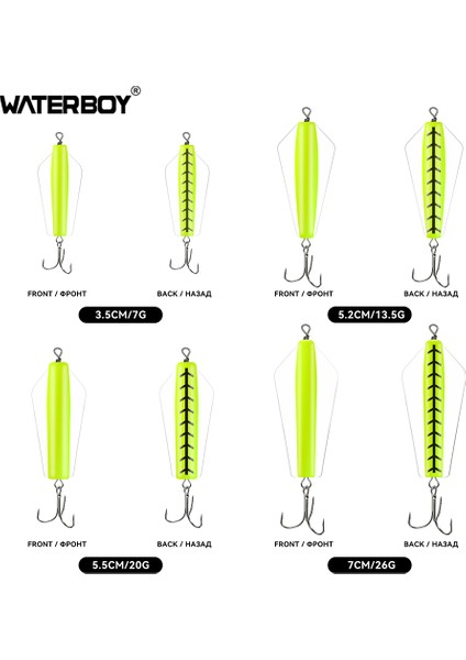 Su Çocuğu Devil Fishing Bait Tuzlu Su 3,5 cm 5,2 cm 5,5 cm 7 cm Canberra Killer Tasmanian Spinner Somon Pike Walleye B Yemi (Yurt Dışından)