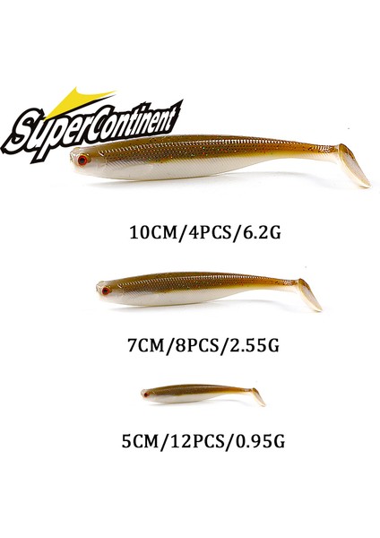 Yeni Supercontinent Shadteez T-Tail 50MM 70MM 100MM Pike Zander Predator Balıkçılık 3D Gözler Yumuşak Yem Balıkçılık Yemleri (Yurt Dışından) modelleri