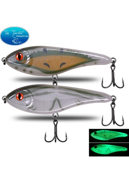Cf Luminous Balıkçılık Yemi Yavaş Batıran Jerkbait 68MM/78MM/90MM/105MM Musky Pike Slider B (Yurt Dışından) modelleri