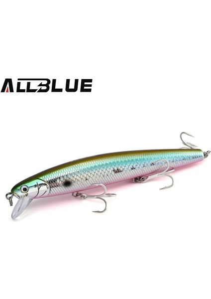 Allblue Flash Minnow 110 Olta Yemi 110MM 5/8oz Glow Jerkbait Wobbler Yavaş Askılı Plastik Yapay Yem B Pike Takımı (Yurt Dışından)