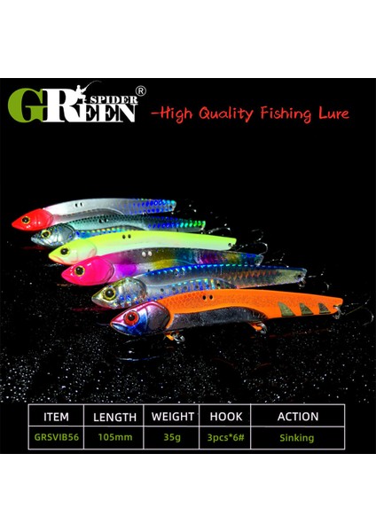 35G 10.5cm Metal Vıb Yemibalıkçılık Kaşığı Tatlı Su Balıkçılığı Sert Yem Dilim Jig Yem Kaşığı Balıkçılık Takımı Metal Jigging (Yurt Dışından) modelleri
