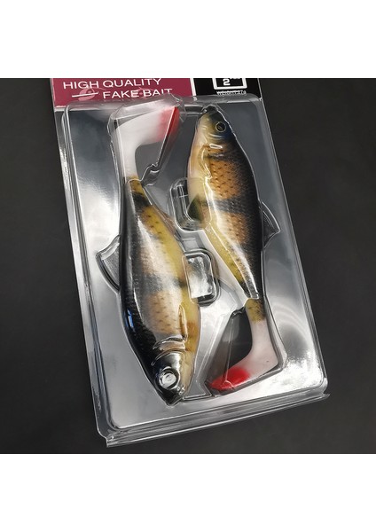 Anfs 2 Adet Yumuşak Balıkçılık Seti 3D 14CM/5.5 Inç Yapay Yem Shad Pike Levreği Zander Yayın Balığı Olta Takımı Isca Yapay (Yurt Dışından)