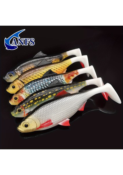 Anfs 2 Adet Yumuşak Balıkçılık Seti 3D 14CM/5.5 Inç Yapay Yem Shad Pike Levreği Zander Yayın Balığı Olta Takımı Isca Yapay (Yurt Dışından) modelleri