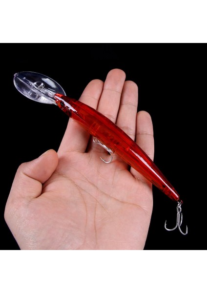 Hengjıa 17CM 23.5g Minnow Balıkçılık Yemi Lazer Yapay Yem 3D Gözler Balıkçılık Wobblers Yem Crankbaits Balıkçılık Takımı Dalış 2.5m (Yurt Dışından)