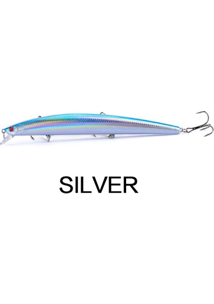 Flysand Balıkçılık Yemleri Balıkçılık Sert Yem Crankbaits Isca Yapay Pesca Sea Wobbler Yüzme Yemleri Büyük Lazer Minnow 18CM/24G (Yurt Dışından)