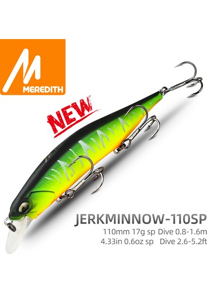 Meredıth Realıs Jerkbait Wobbler 110MM 17G Sp Balıkçılık Yemleri Sert Yem Minnow Çok Renkli Profesyonel Balıkçılık Kancası Için (Yurt Dışından) fiyatları