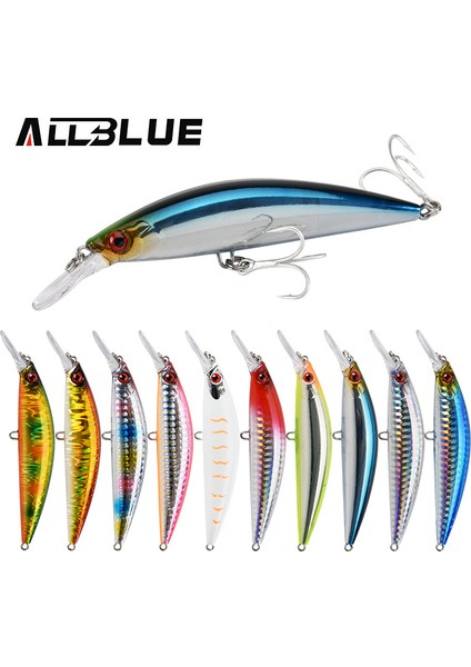 Allblue Ağır Ağırlık Minnow 90MM/110MM Batık Jerkbait Uzun Atış Balıkçılık Yemi Tuzlu Su Deniz B Plastik Yapay Yem Takımı (Yurt Dışından) fiyatları