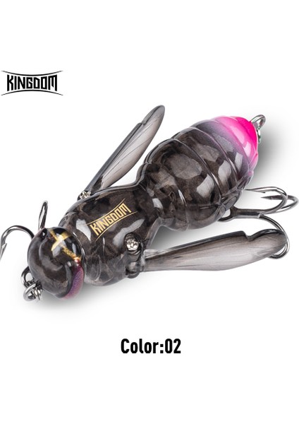 Kingdom Wasp Crawl Bait Yapay 4.2g 40MM Yüzen Böcek Biyonik Balıkçılık Yemi Swimbaits Sert Yemler B Sazan Turna Balıkçılığı (Yurt Dışından)