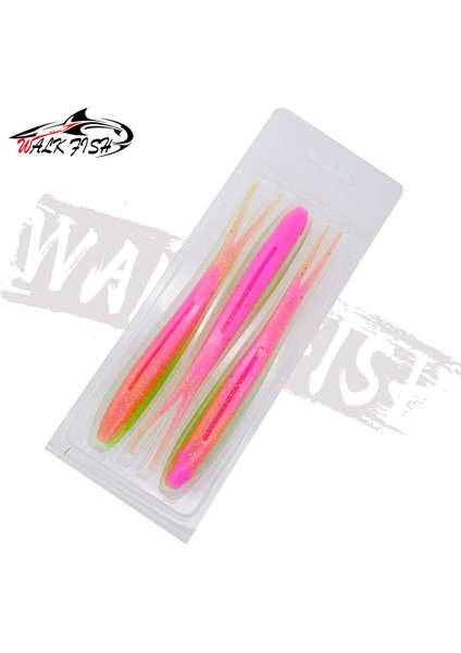 Walk Fısh 3 Adet Drop Shotting Yumuşak Yem Balıkçılık Yemi 170MM 15.5g V Şeklinde Bölünmüş Kuyruk Yüzme Yemi Solucan Tatlı Su Balıkçılık Takımı Yemi (Yurt Dışından)