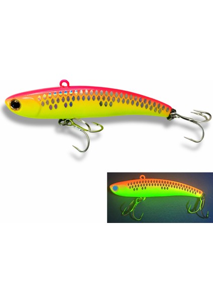 Teknik Vıb Buz Balıkçılığı Yemleri 80MM 16G Dudaksız Krank Yemleri Rattlin Yem Batıran Yapay Wobbler B Pike Kış Ima Koume Yemi (Yurt Dışından)