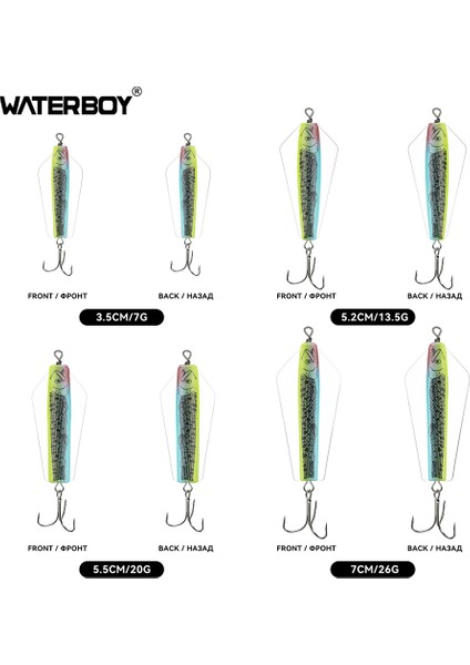 Su Çocuğu Devil Fishing Bait Tuzlu Su 3,5 cm 5,2 cm 5,5 cm 7 cm Canberra Killer Tasmanian Spinner Somon Pike Walleye B Yemi (Yurt Dışından)