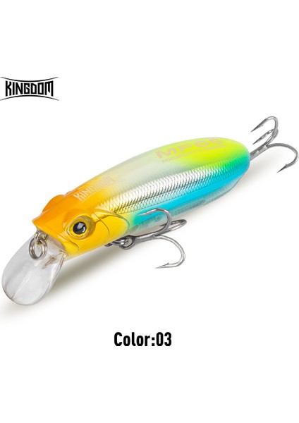 Kingdom Fishing Lure Batabilen Yüzen Minnow 45MM 55MM 65MM Wobblers Yapay Sert Yemler Uzun Atışlı Balıkçılık Takımı Yemleri (Yurt Dışından)
