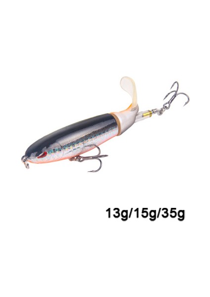 Whopper Plopper 13/15/35G Swimbait Sert Yem Vıb Jig Spin Yem Balıkçılık Döner Kuyruk Su Üstü Balıkçılık Takımı Turna Balığı Için Deniz Kaşığı (Yurt Dışından)