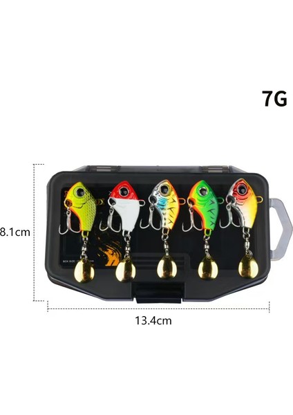 Parçalı Balıkçılık Yemi Seti Metal Vıb Yapay Yem Batıran Döner Kaşık Balıkçılık Yemleri Jigler Balıkçılık Takımı (Yurt Dışından)