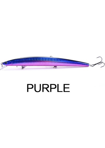 Flysand Balıkçılık Yemleri Balıkçılık Sert Yem Crankbaits Isca Yapay Pesca Sea Wobbler Yüzme Yemleri Büyük Lazer Minnow 18CM/24G (Yurt Dışından)
