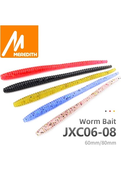 Meredıth Yavaş Batıran Alabalık Solucanı Yumuşak Yemler 60MM 80MM Yapay Balıkçılık Yemleri Deniz Solucanları Solucan Balıkçılığı Yumuşak Yemler Wobbler'lar (Yurt Dışından) fiyatları