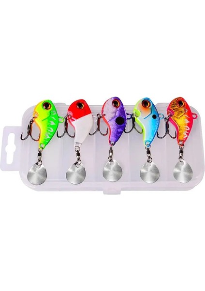 Yeni Varış 5 Adet 6g Metal Vıb Wobbler Balıkçılık Yemi Kuyruk Döndürücü Batıran Döner Kaşık Pin Crankbait Pul Yem Balıkçılık Takımı (Yurt Dışından)