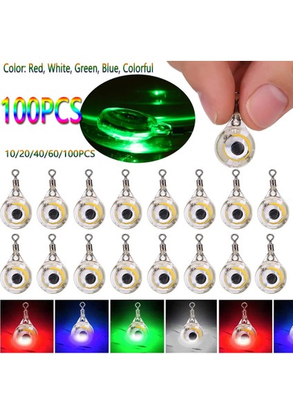 10-100 Adet LED Balık Çekme Işığı Göz Şekli Balıkçılık Yemi Işığı Sualtı Göz Şekli Balıkçılık Kalamar Balıkçılık Yemi Aydınlık Yemler (Yurt Dışından) fiyatları