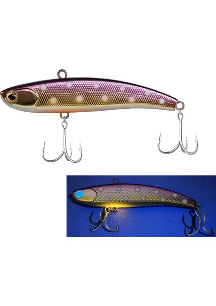 Fangbait Rattlin Balıkçılık Yemi 2024 Koume Kış Buz Balıkçılığı Vıb Yemi 80MM 16G Batık Yapay Dudaksız Krank Yemi Japon Kancası (Yurt Dışından)