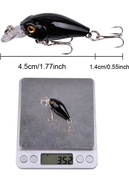 Adet Crank Bait Minnow Balıkçılık Yemi Seti Yüzen Yapay Yem Su Üstü Balıkçılık Yemi (Yurt Dışından)