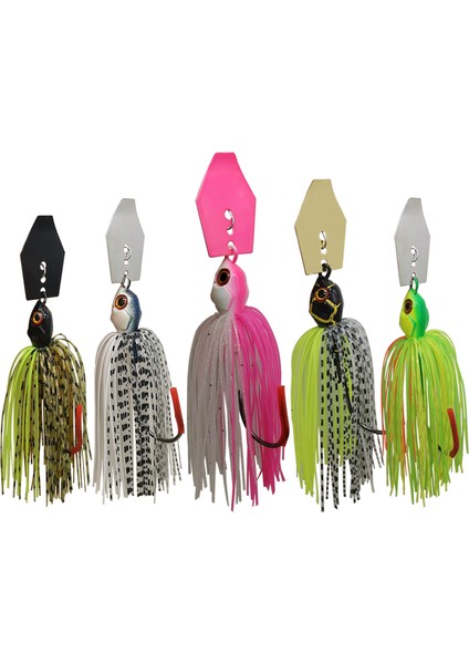 Mycena Balıkçılık Yemi Chatter Yem Spinner Yem 7G/9G/11G/14G/21G Blade Jig Dancer Buzzbait Wobbler Chatterbait B Pik Için (Yurt Dışından) fırsatları
