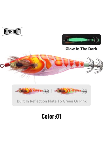 Kingdom Sp Balıkçılık Yemleri 5.8g 8.7g 10G Kalamar Jigleri Yapay Kalamar Kancası Jigging Yemleri Deniz Balıkçılığı Kalamar Egı Aydınlık Yem (Yurt Dışından)