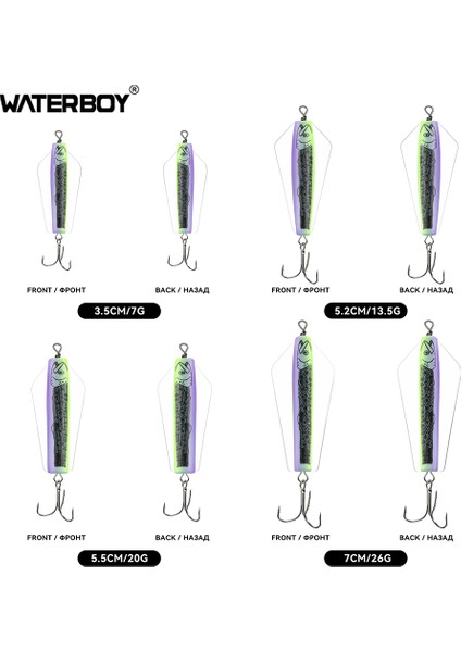 Su Çocuğu Devil Fishing Bait Tuzlu Su 3,5 cm 5,2 cm 5,5 cm 7 cm Canberra Killer Tasmanian Spinner Somon Pike Walleye B Yemi (Yurt Dışından)