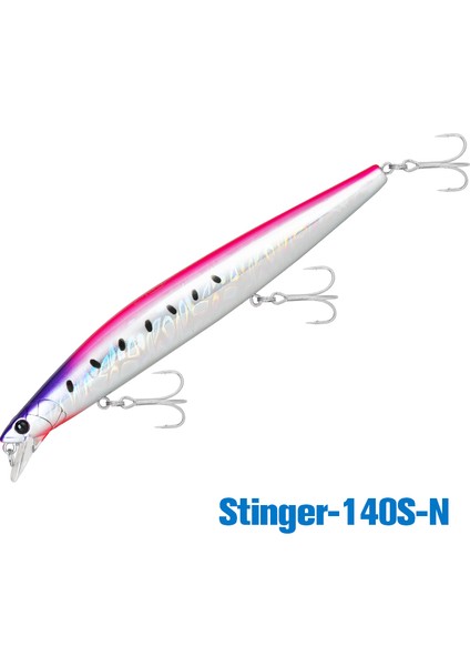 Tsurınoya 140S Batık Minnow Deniz Balıkçılığı Yemi Stınıger 140MM 26G Piston Ağırlığı Ultra Uzun Döküm Deniz Kıyısı Sert Yemler (Yurt Dışından)