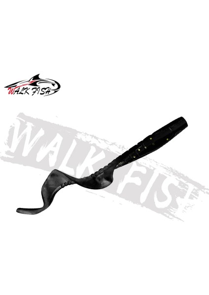 Walk Fısh 10 Adet Spinpoler 60MM 80MM Gerçekçi Balık Yemi Yem Solucanları Yapay Silikon Yumuşak Yem B Pike Balık Yemi Wobbler (Yurt Dışından)