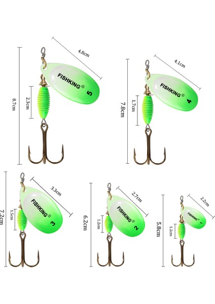 Fısh Kıng Yeni Metal Balıkçılık Yemi 4g 4.8g 7g 10G 14G Döner Yem Yüksek Kaliteli Sert Yemler Üçlü Kanca Balıkçılık Takımı Turna Balığı Için (Yurt Dışından) fırsatları