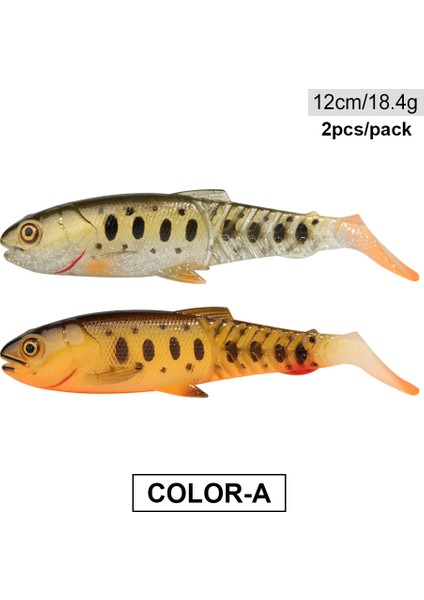 Spinpoler The Predator Yumuşak Yem Olta Yemi 6,5 cm 8,5 cm 10,5 cm 12 cm Köprü Kürek Kuyruk Açık Ağız Jig Kafası Wobbler Takımına Uygun (Yurt Dışından)