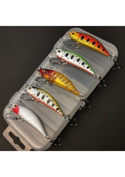 Adet Balıkçılık Yemleri Seti Batık Minnow Alabalık Yapay Yem Krank Yemi B Balıkçılık Takımı (Yurt Dışından) modelleri