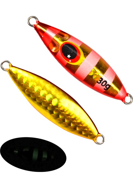 Tolu Slow Bee Slow Pitch Jig 30G 40G 60G 80G 100G 120G Shore Casting Jigging Kaşık Yem Glow Tuzlu Su Balıkçılığı Yemi Kancalı (Yurt Dışından)