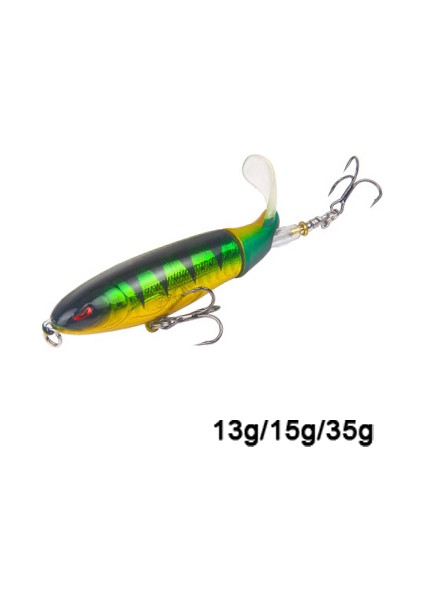 Whopper Plopper 13/15/35G Swimbait Sert Yem Vıb Jig Spin Yem Balıkçılık Döner Kuyruk Su Üstü Balıkçılık Takımı Turna Balığı Için Deniz Kaşığı (Yurt Dışından)