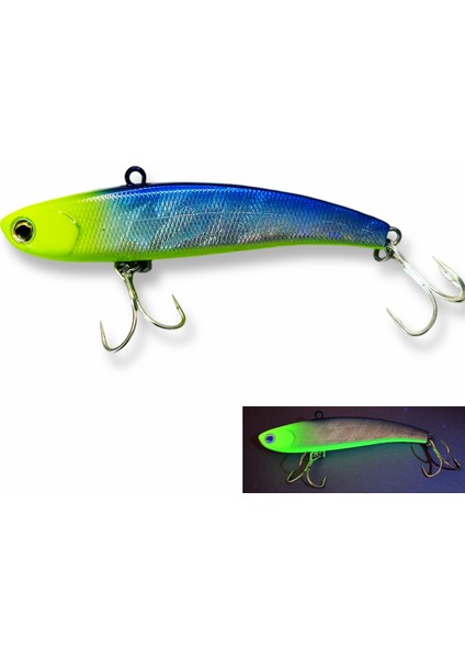 Fangbait Rattlin Balıkçılık Yemi 2024 Koume Kış Buz Balıkçılığı Vıb Yemi 80MM 16G Batık Yapay Dudaksız Krank Yemi Japon Kancası (Yurt Dışından)